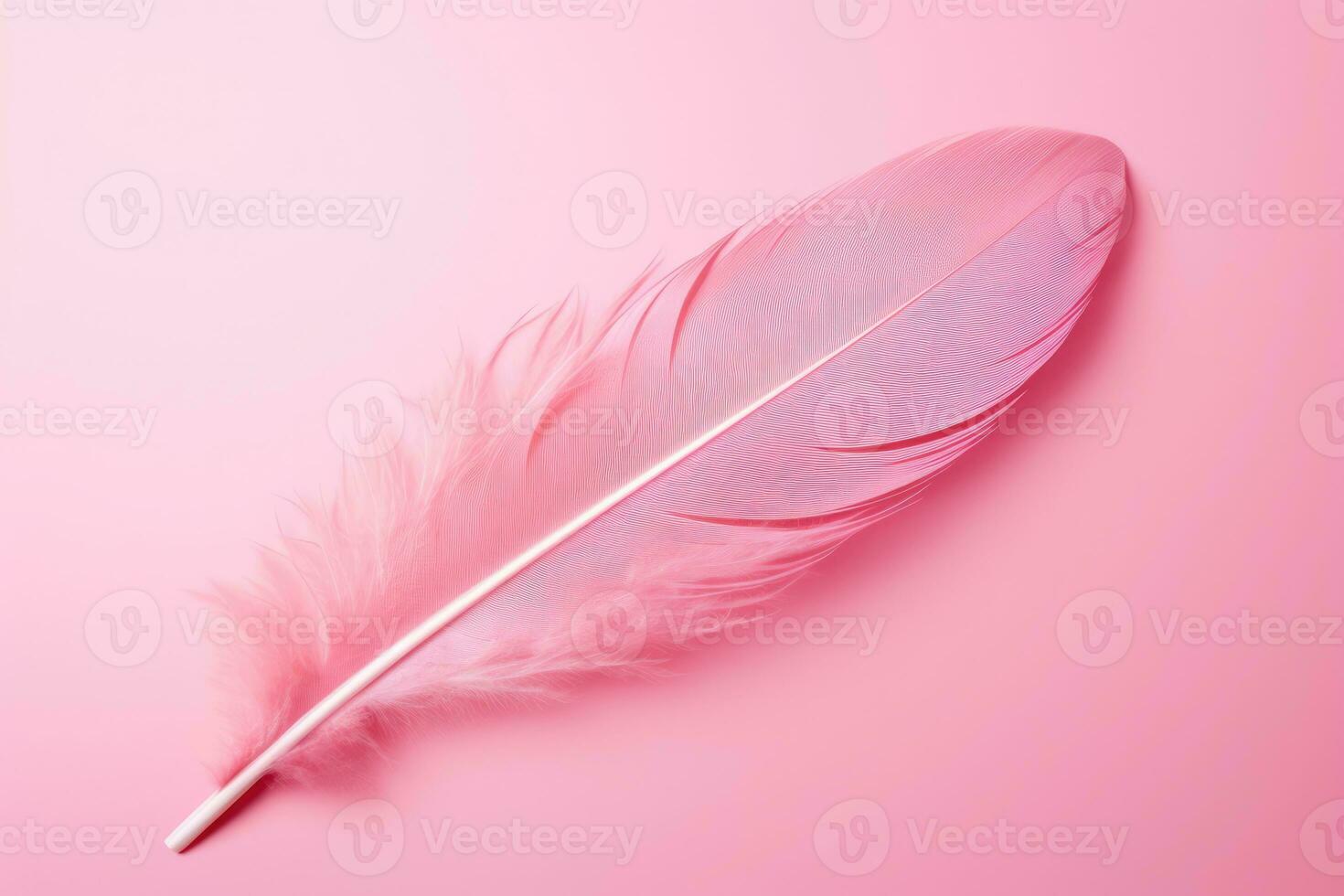 AI Generated Plumage macro colours animal pink nature decoration bird light delicate abstract fluffy photo
