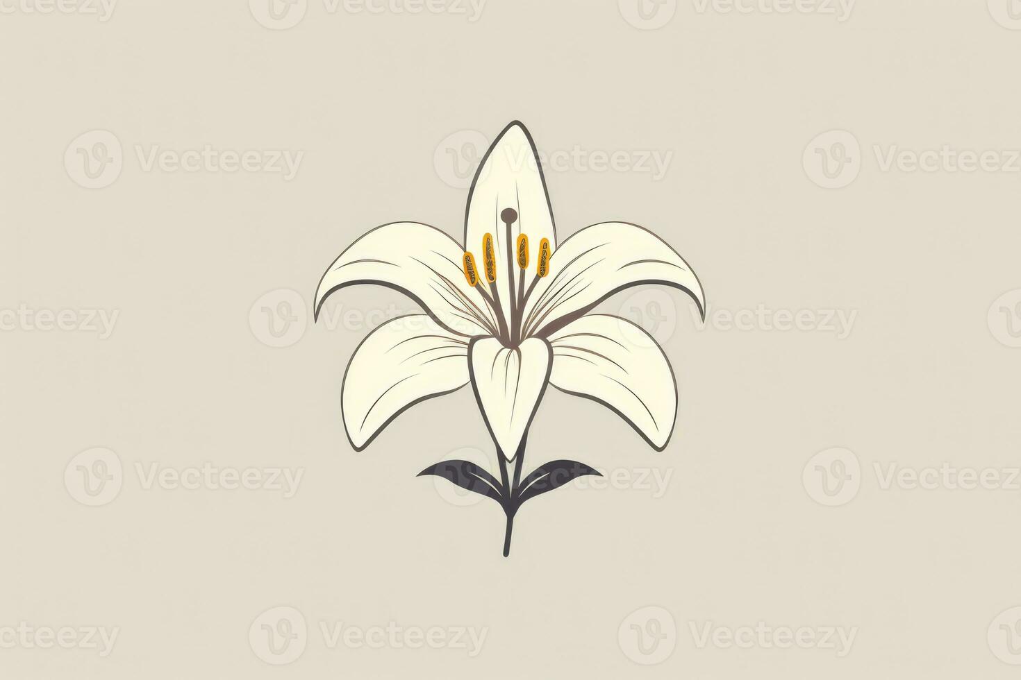 AI Generated Art blossom leaf nature botany plant spring garden floral drawing flower lily photo