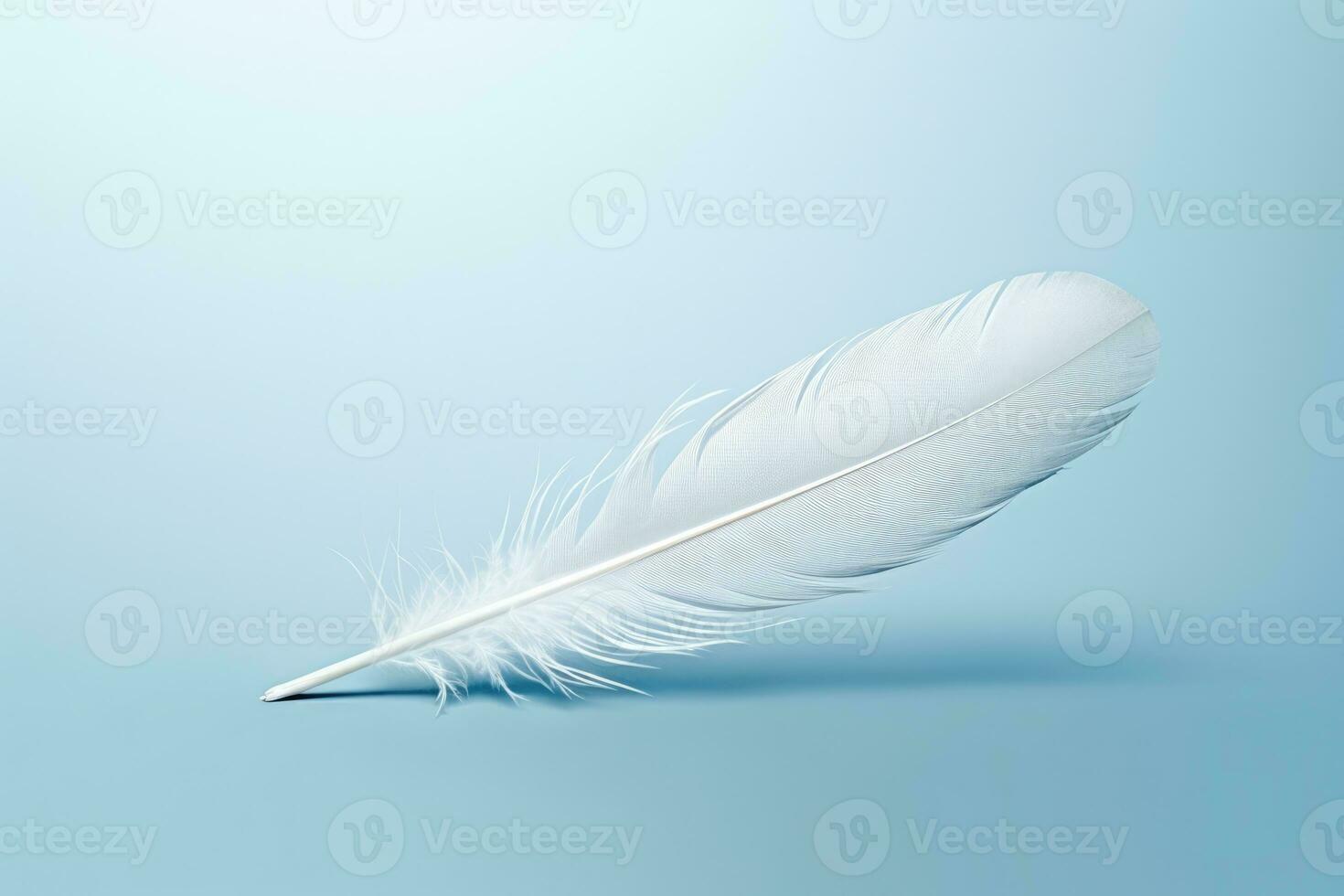 AI Generated Background delicate white flying soft abstract quill wing feather bird concept object photo