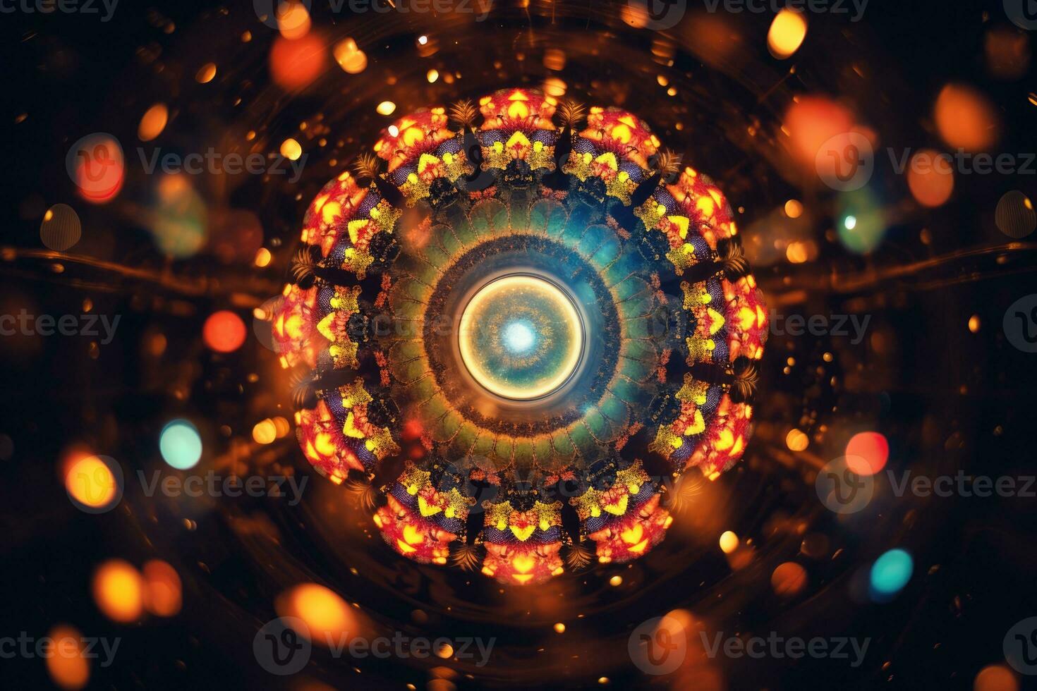 AI Generated Space blue fantasy abstract bright science magic design energy graphic light modern photo