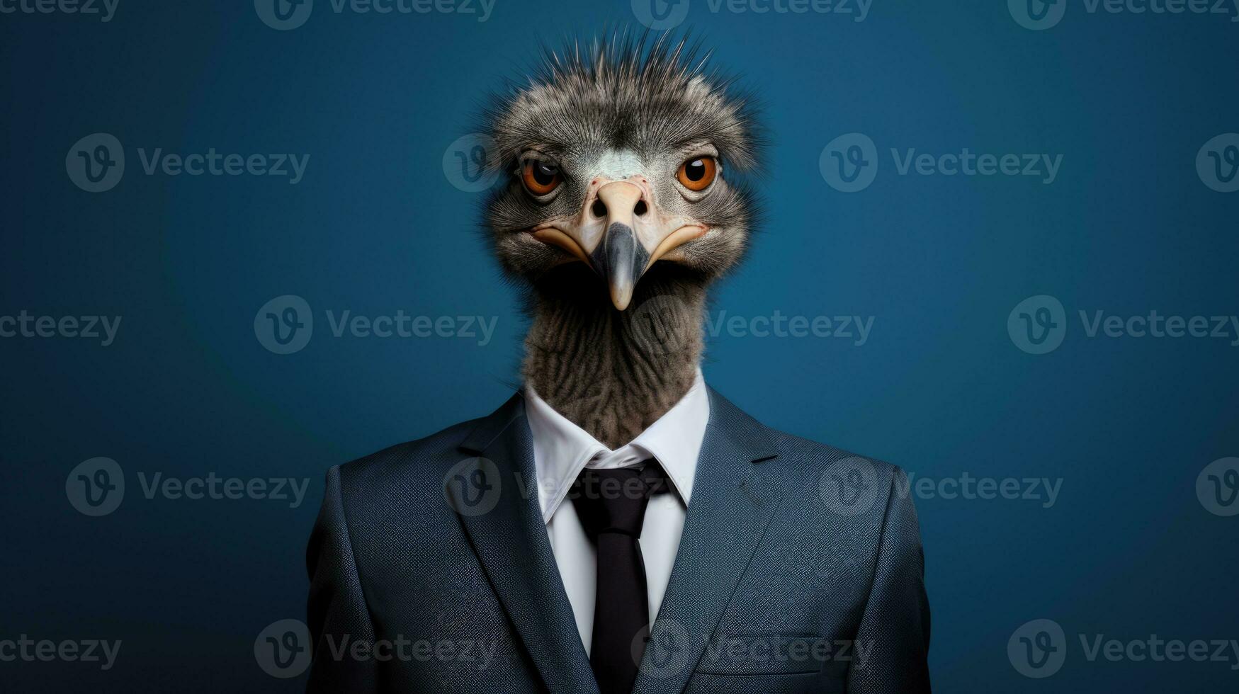 AI Generated Portrait head beak isolated face nature wild animals ornithology closeup avian birds photo