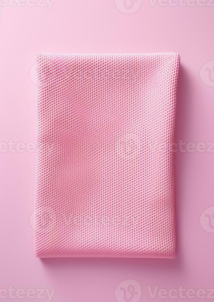 AI Generated Closeup fabric colorful soft textured material knit background cloth fashion design photo