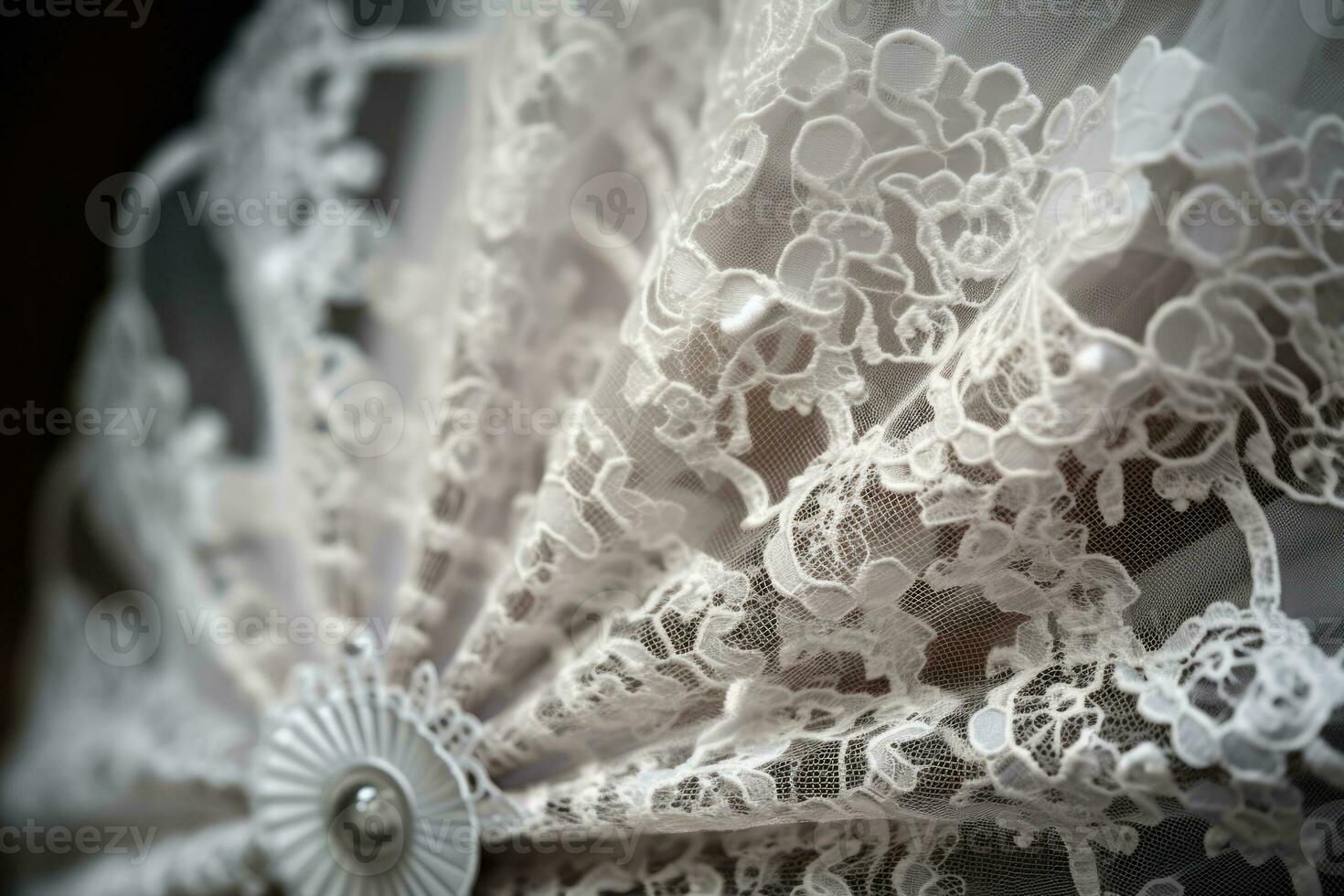 AI Generated Pattern wedding lace fashion decorative design material background vintage detail photo