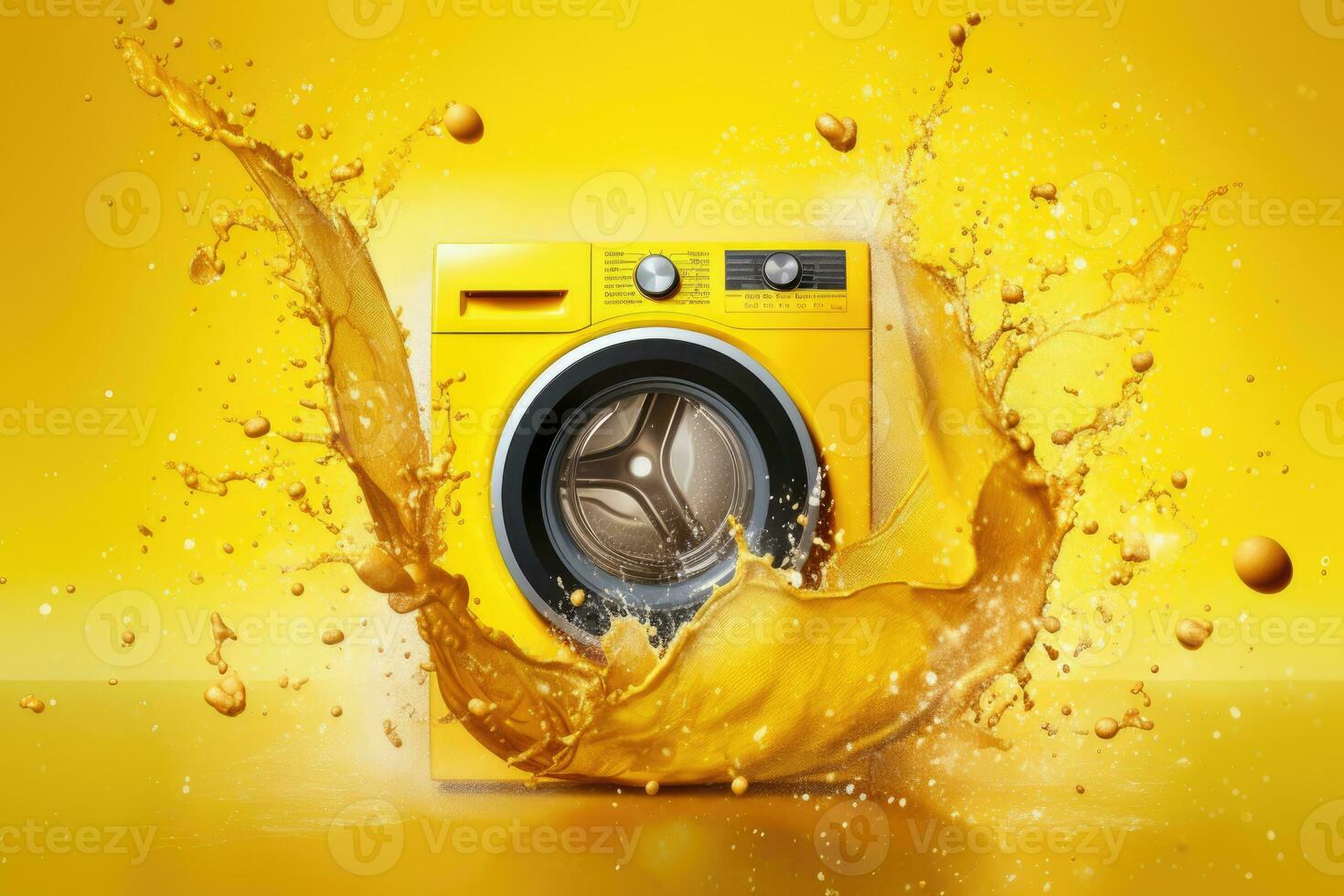 AI Generated Detergent washer container household equipment design background laundry camera modern photo