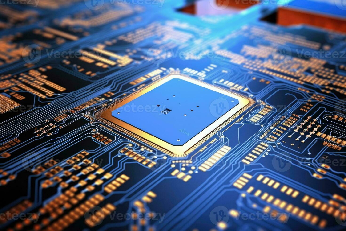 AI Generated Device hardware microchip board chip circuit engineering electronic component photo