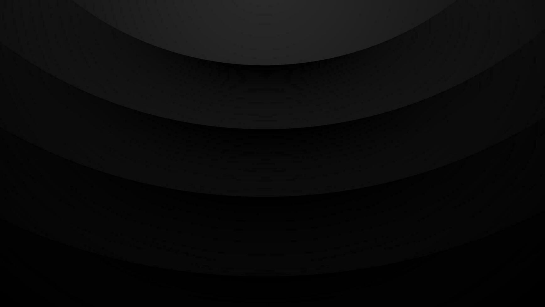 abstract black background with layered circle composition vector