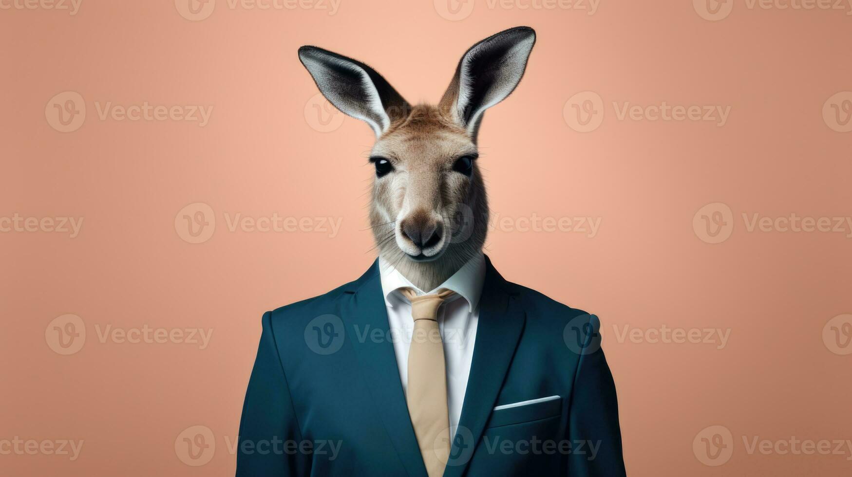 AI Generated Hare easter isolated mammal nature rabbit white fur portrait furry fluffy brown photo