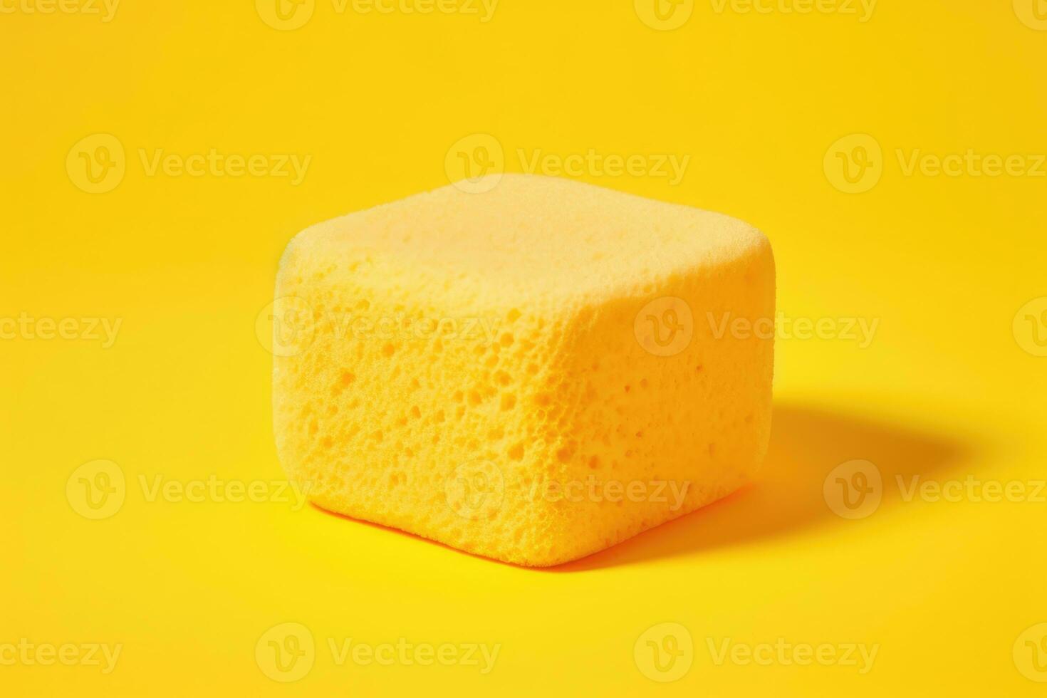 AI Generated Background cleaning food yellow white housework closeup kitchen sponge fresh supplies photo