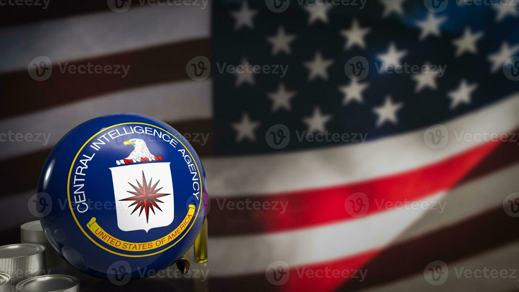 The  CIA or Central Intelligence Agency is the principal foreign intelligence agency of the United States government image 3d rendering photo