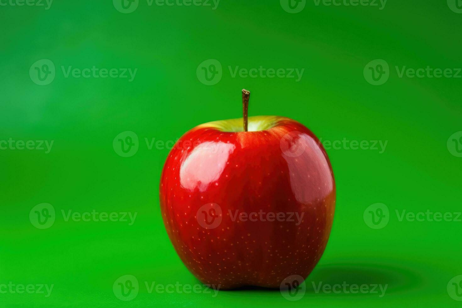 AI Generated Green snack sweet dieting delicious health ripe organic red apple closeup background photo