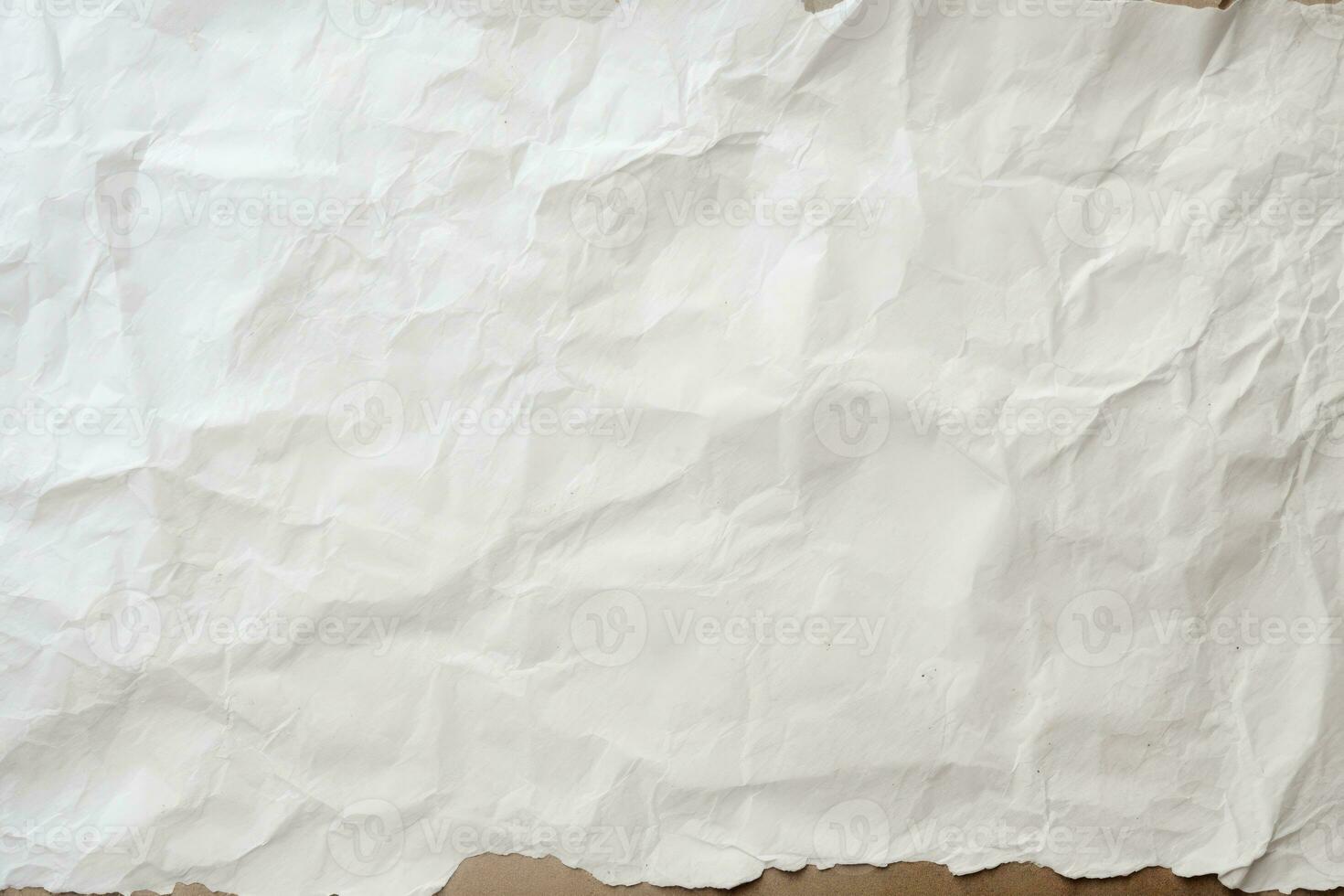 AI Generated Parchment surface blank white abstract sheet textured paper material grunge rough photo