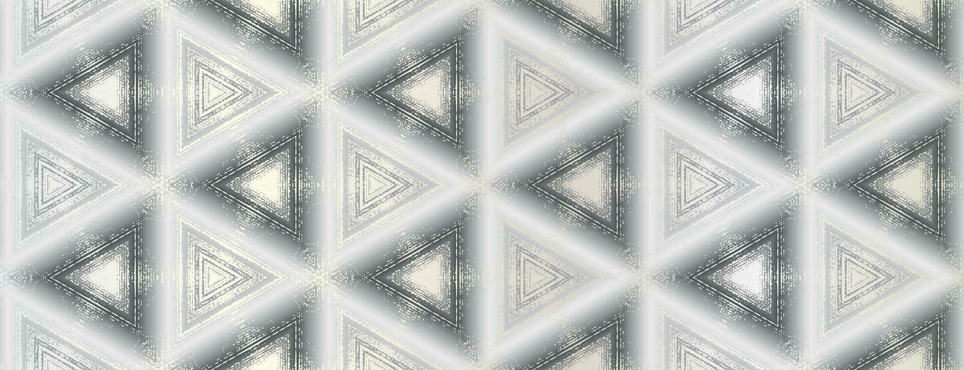 resumen plata gris texturizado triangulos modelo. simétrico geométrico ornamento para embalaje diseño, envase papel, fondo de pantalla, antecedentes vector