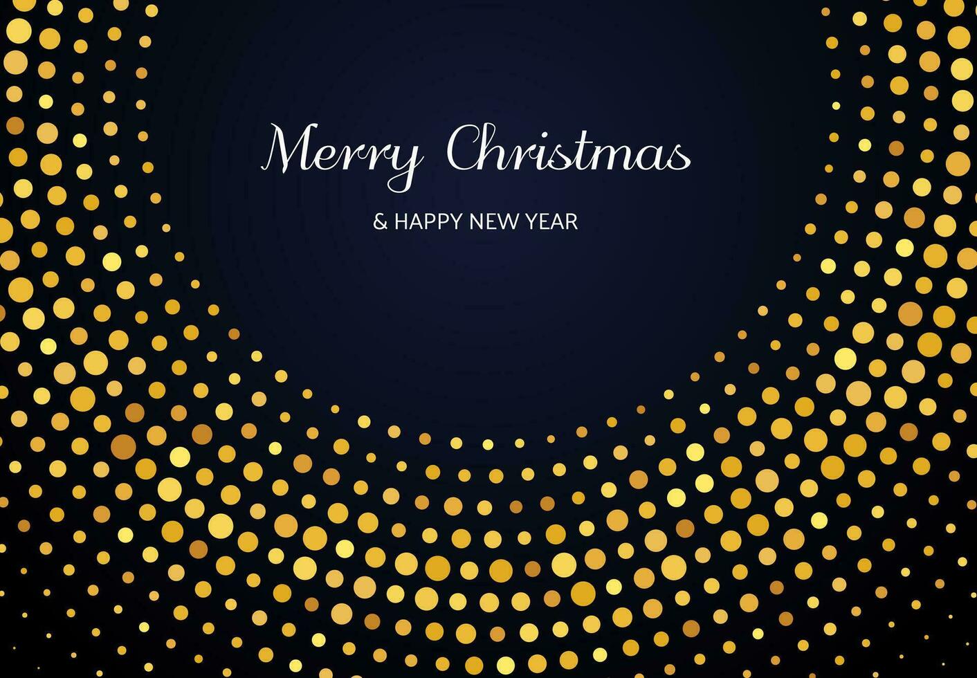 Merry Christmas of gold glitter pattern vector