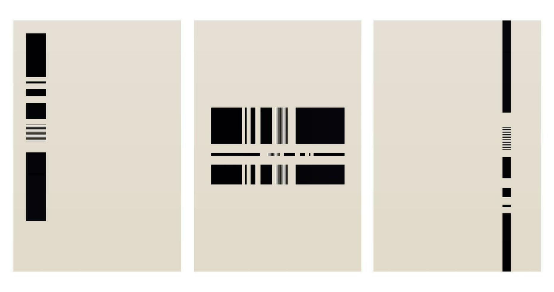 Minimalist Modern Japandi Neutral Scandinavian Wall Art vector