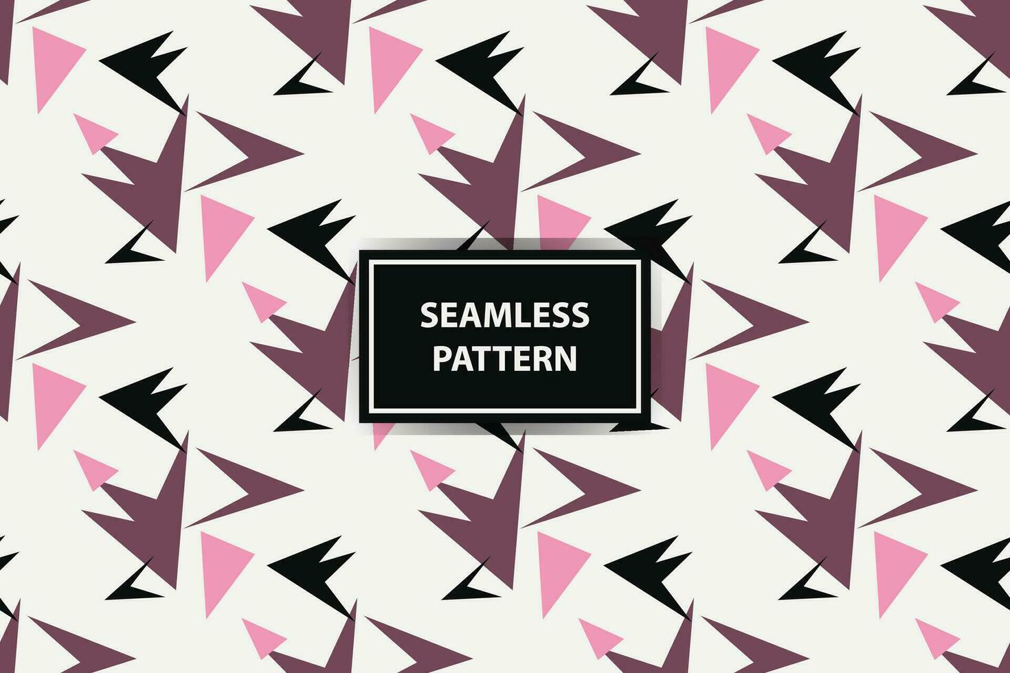 abstract seamless pattern background with pink, black adn wihte color vector