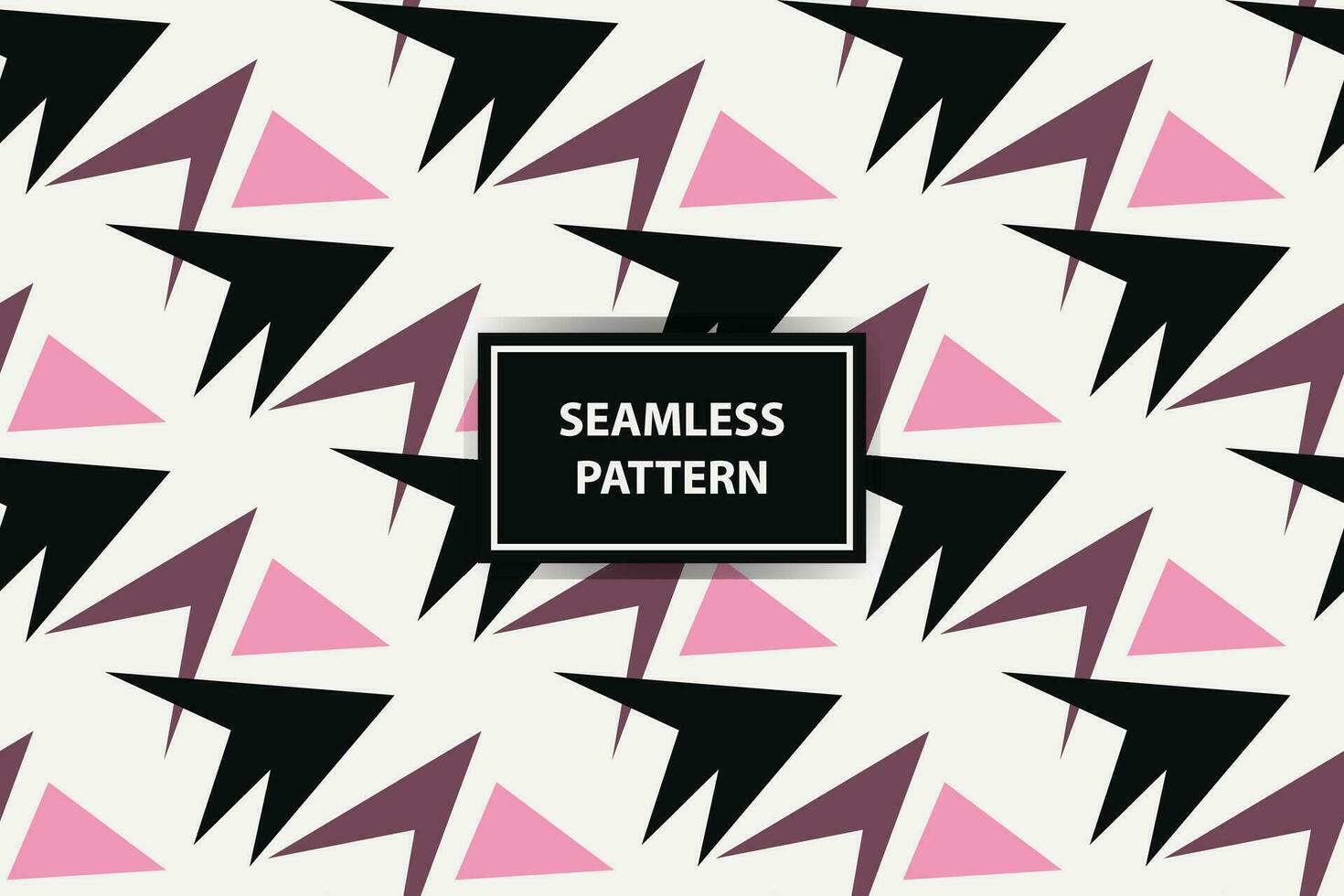 abstract seamless pattern background with pink, black adn wihte color vector