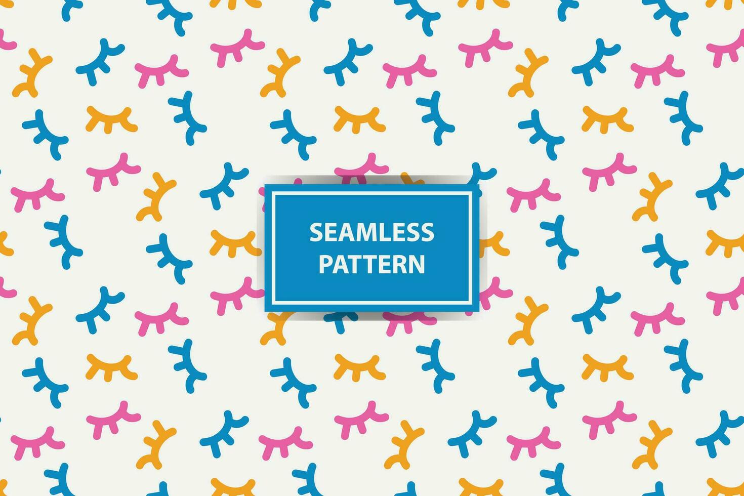 Fun colorful seamless pattern. Creative abstract style art background for children. Trendy texture design with basic shapes. Simple childish doodle wallpaper print set. vector