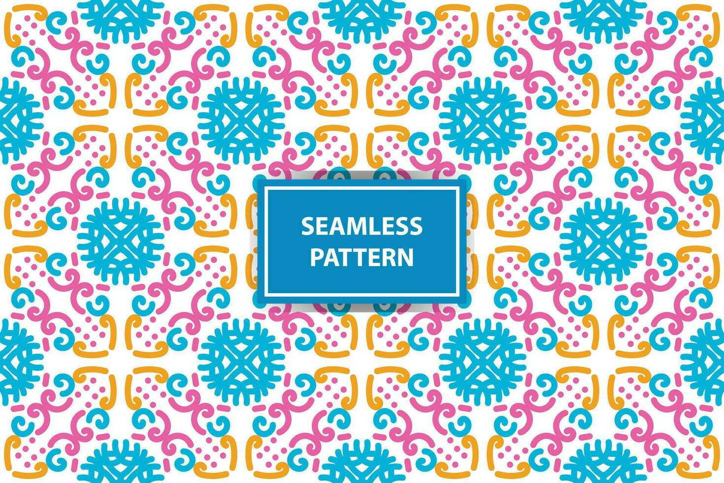 oriental pattern. White, blue, orange and pink background with Arabic ornaments. Patterns, backgrounds and wallpapers for your design. Textile ornament. Vector illustration.