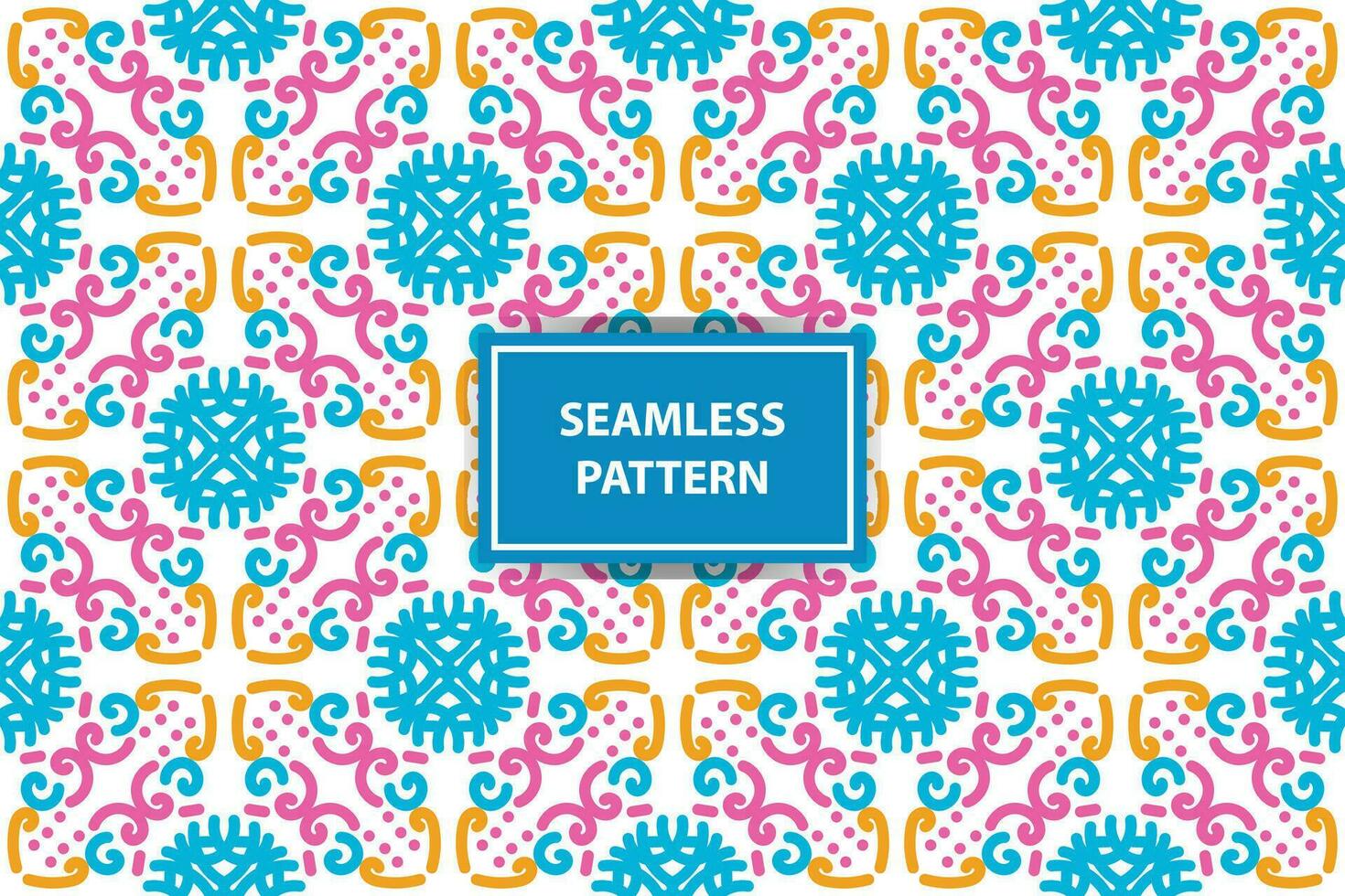 oriental pattern. White, blue, orange and pink background with Arabic ornaments. Patterns, backgrounds and wallpapers for your design. Textile ornament. Vector illustration.