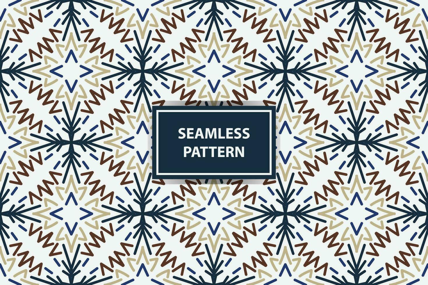 vintage seamless pattern background with abstract ornament vector