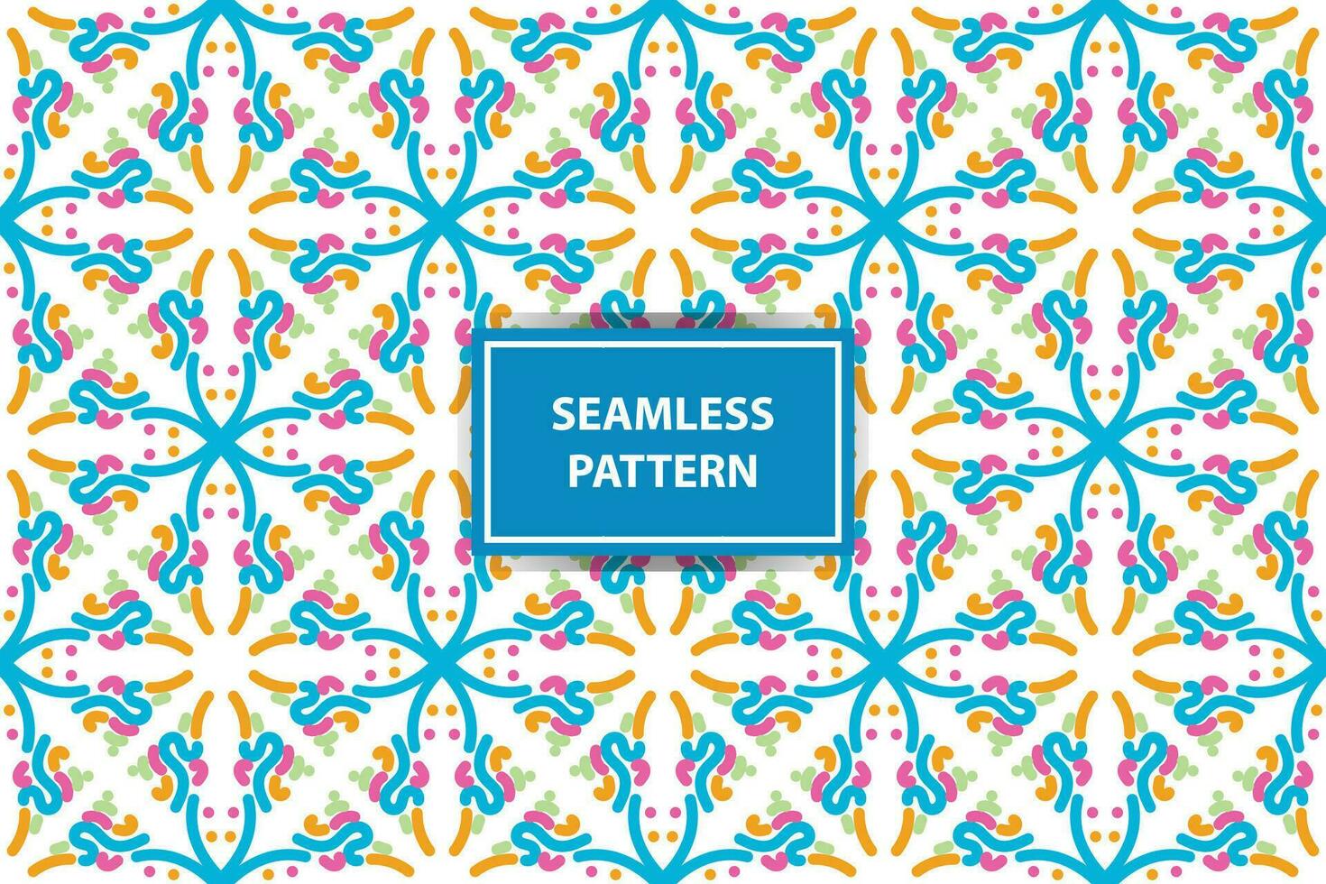 oriental pattern. White, blue, orange and pink background with Arabic ornaments. Patterns, backgrounds and wallpapers for your design. Textile ornament. Vector illustration.