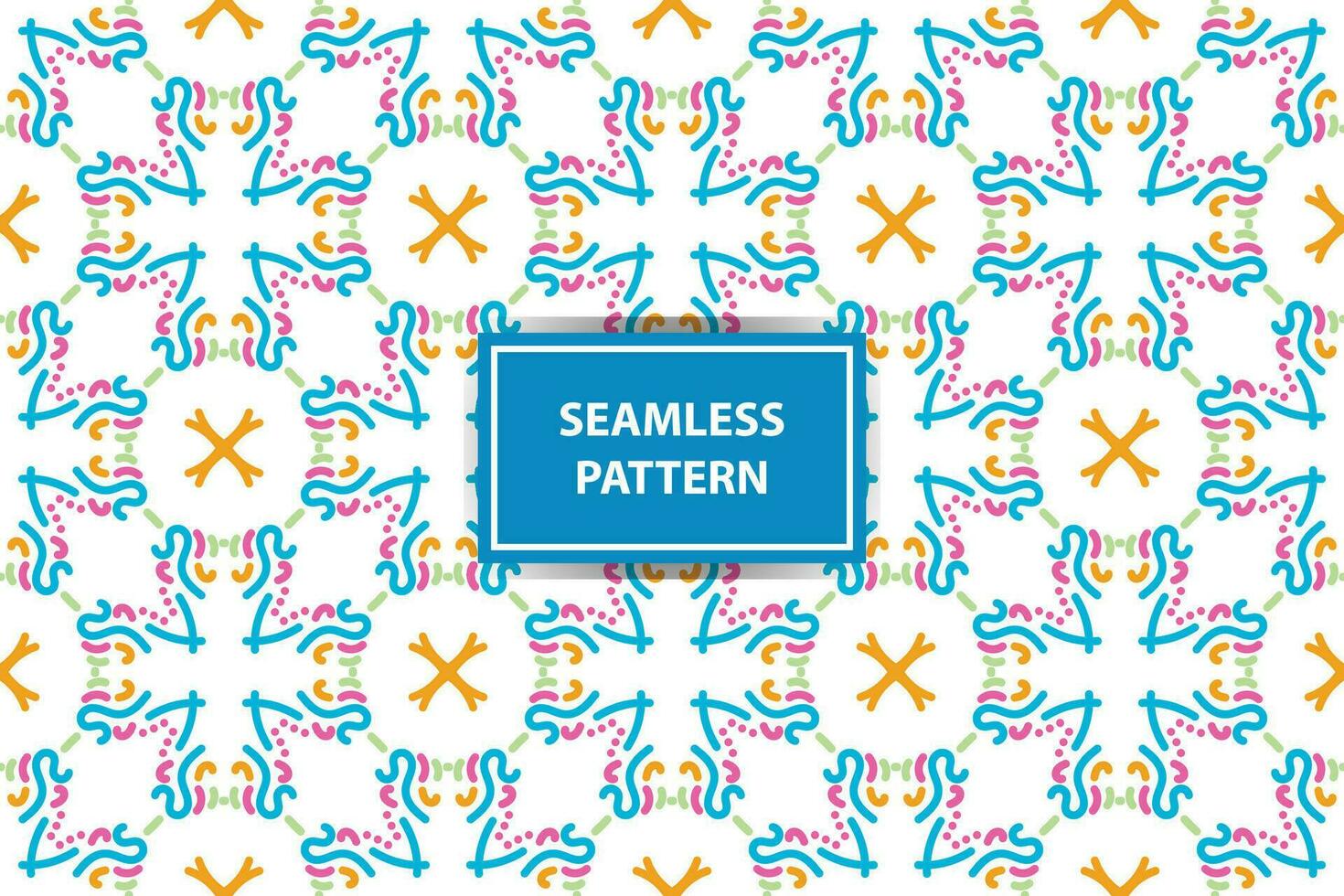 oriental pattern. White, blue, orange and pink background with Arabic ornaments. Patterns, backgrounds and wallpapers for your design. Textile ornament. Vector illustration.