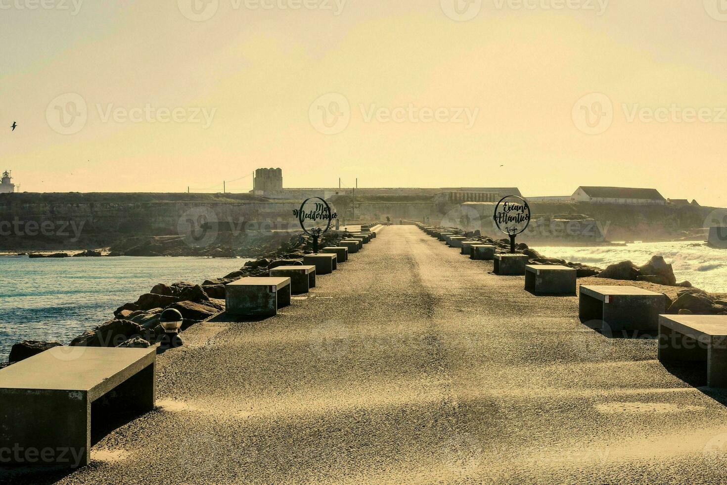 vintage photo of the Atlantic coast in Spain