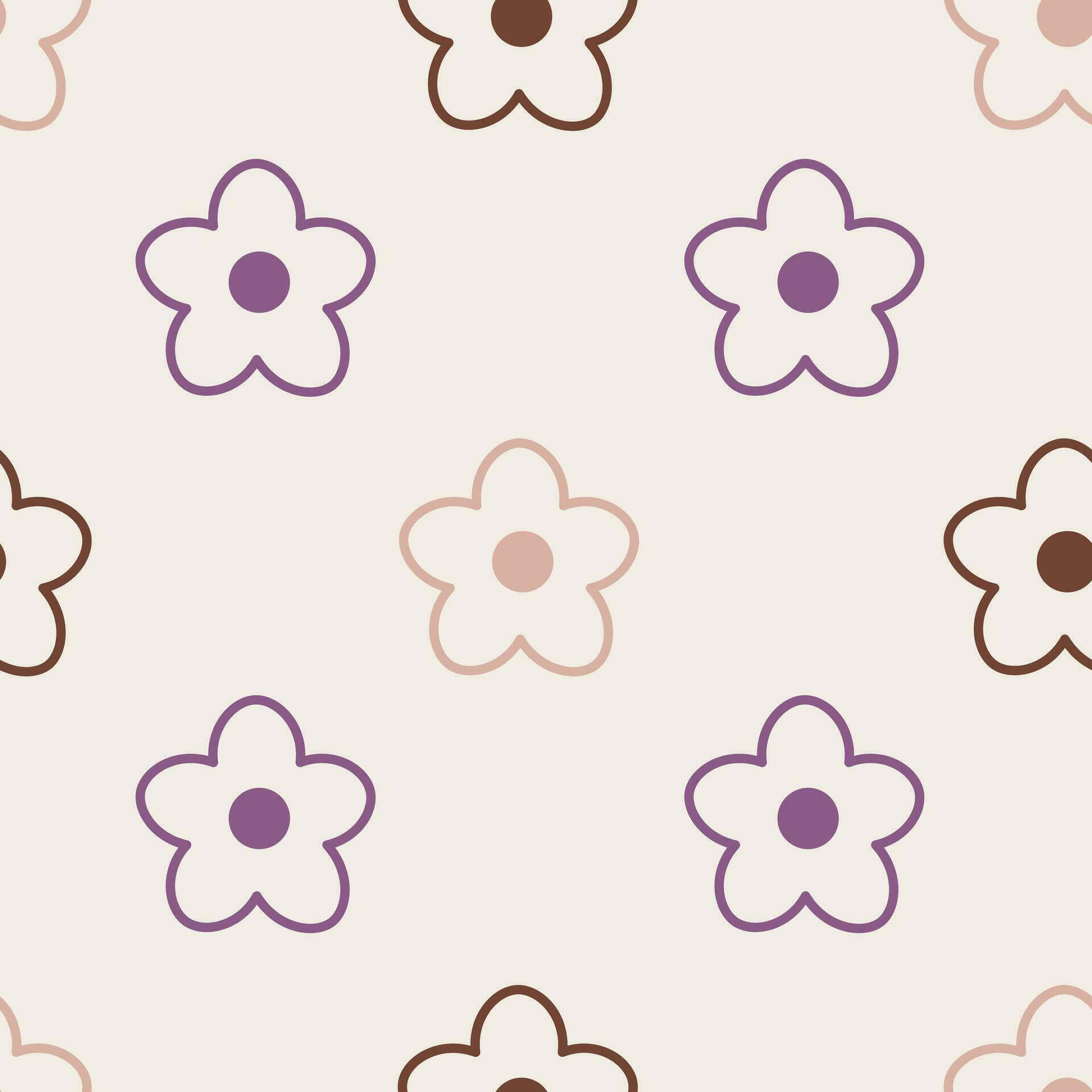 Simple chamomile seamless pattern 35191935 Vector Art at Vecteezy