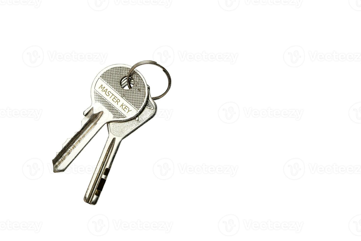 The keys isolated on a white background. photo