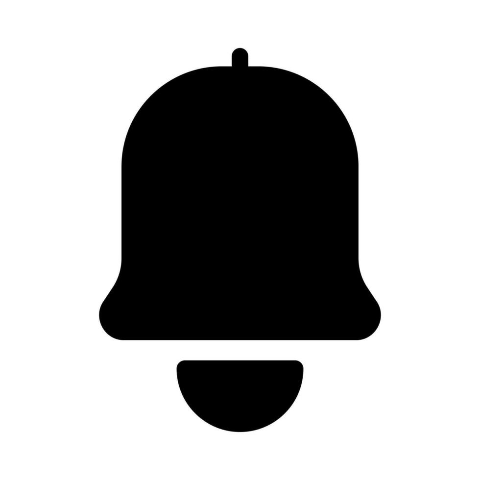 Bell icon for notification and reminder vector
