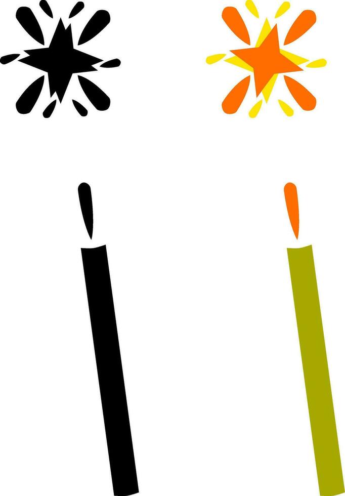 Fireworks icon illustration with no background vector