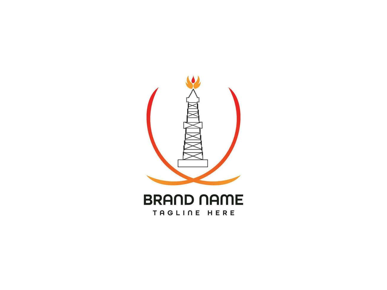 Gas And Oil Production Logo Design vector