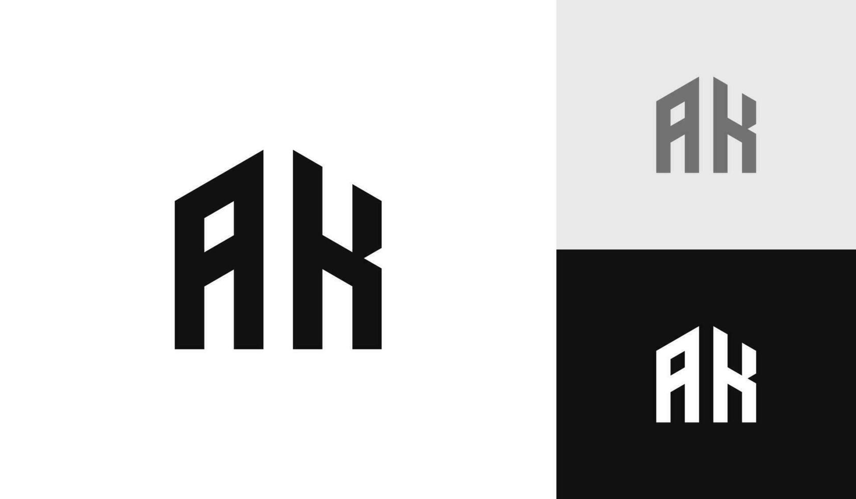 letra Alaska con casa forma logo diseño vector