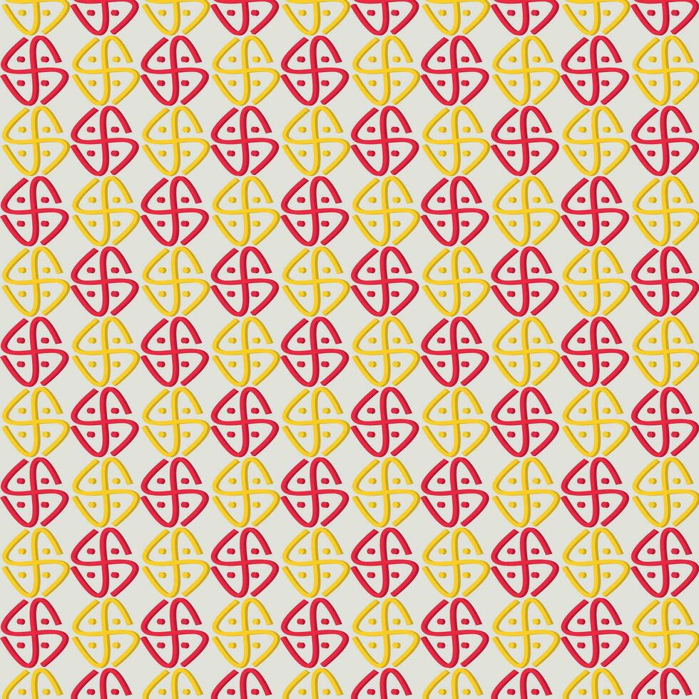 Block print swastik pattern, indian hindu symbol print Indian block print vector