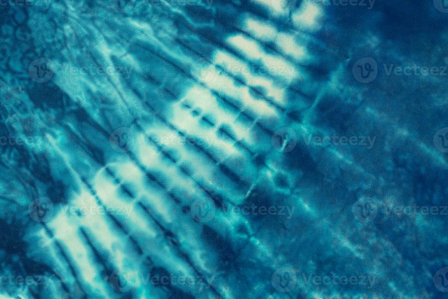 Indigo dyed fabric Ancient dyeing methods of the native people of Thailand Concept of clothing Production by hand photo