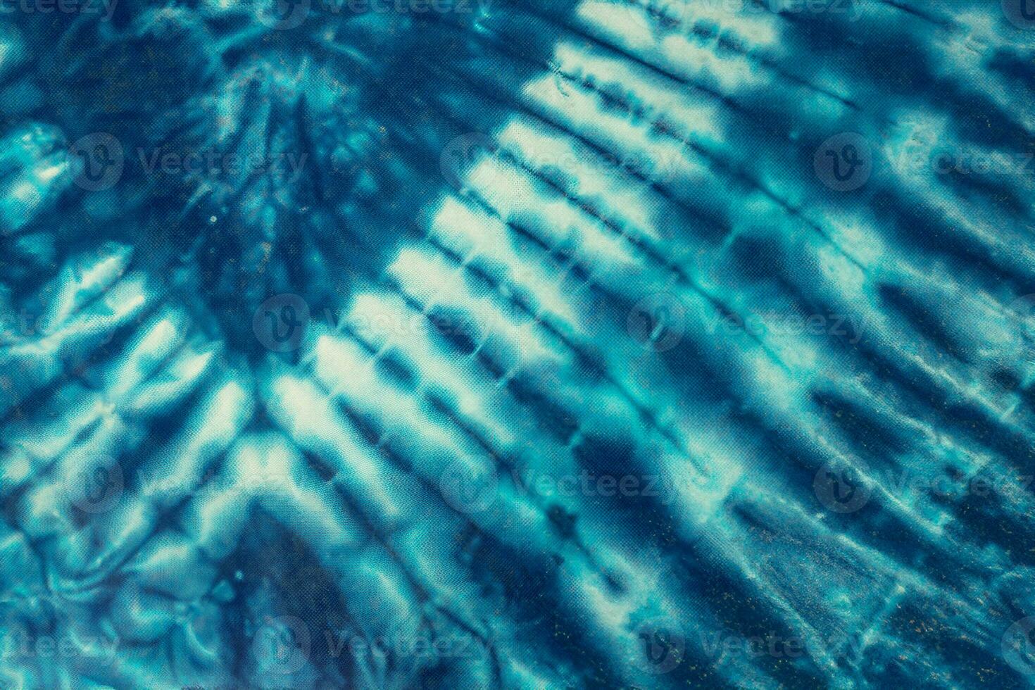 Indigo dyed fabric Ancient dyeing methods of the native people of Thailand Concept of clothing Production by hand photo