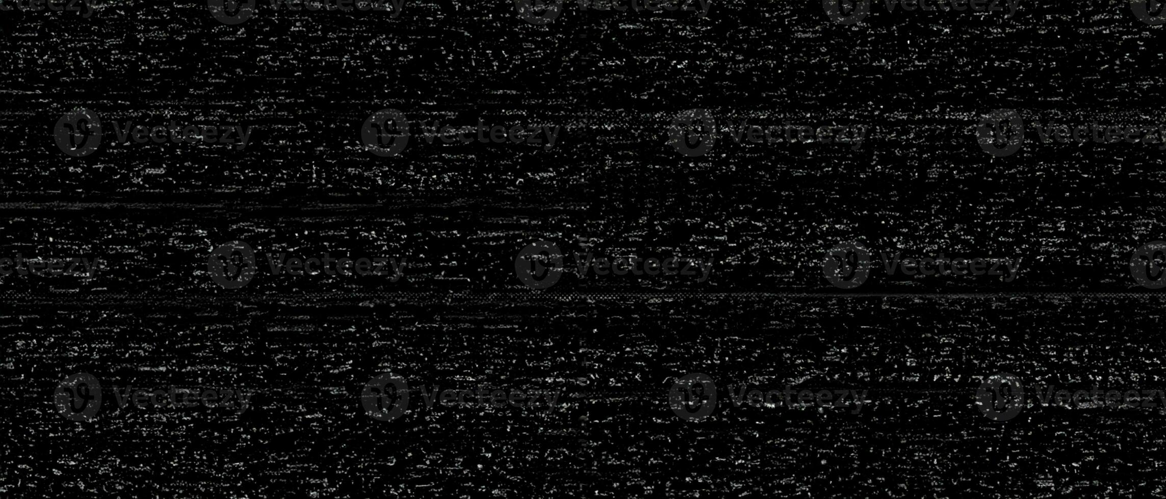 Dark noise effect. Vhs glitch, damaged signal and distorted retro TV texture. Black and white monitor problem vector background photo
