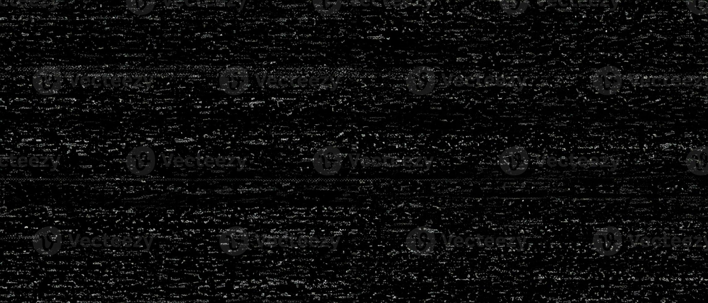 Dark noise effect. Vhs glitch, damaged signal and distorted retro TV texture. Black and white monitor problem vector background photo