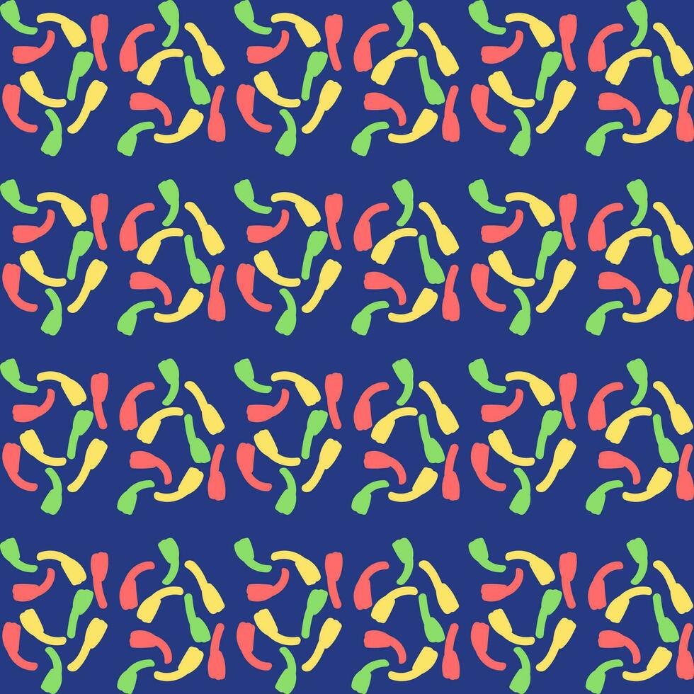 Pattern design with ornament motif vector