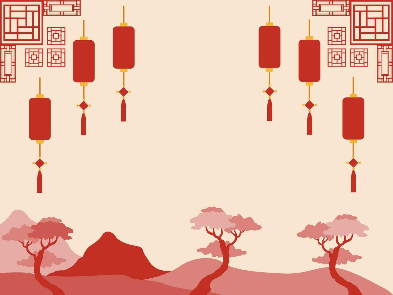 Design Background Chinese Lunar New Year vector