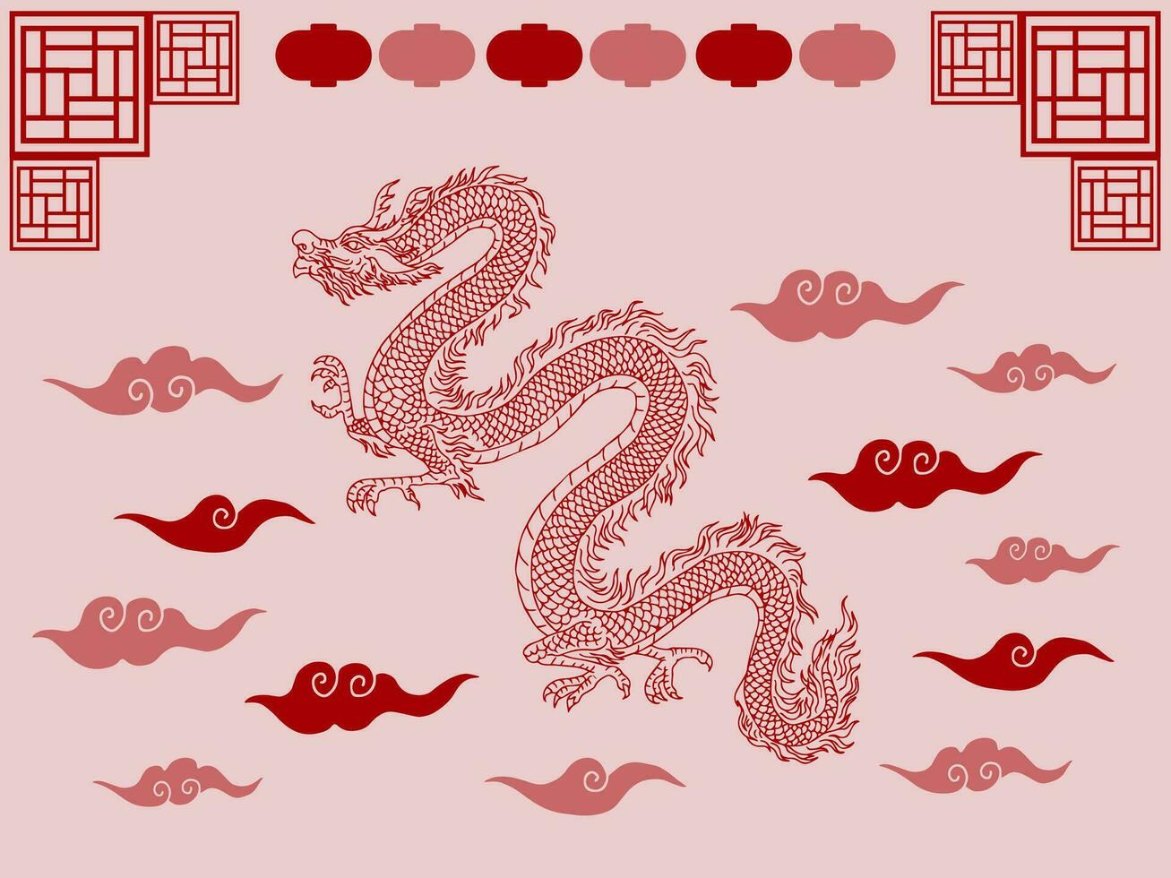 Design Background Chinese Lunar New Year vector