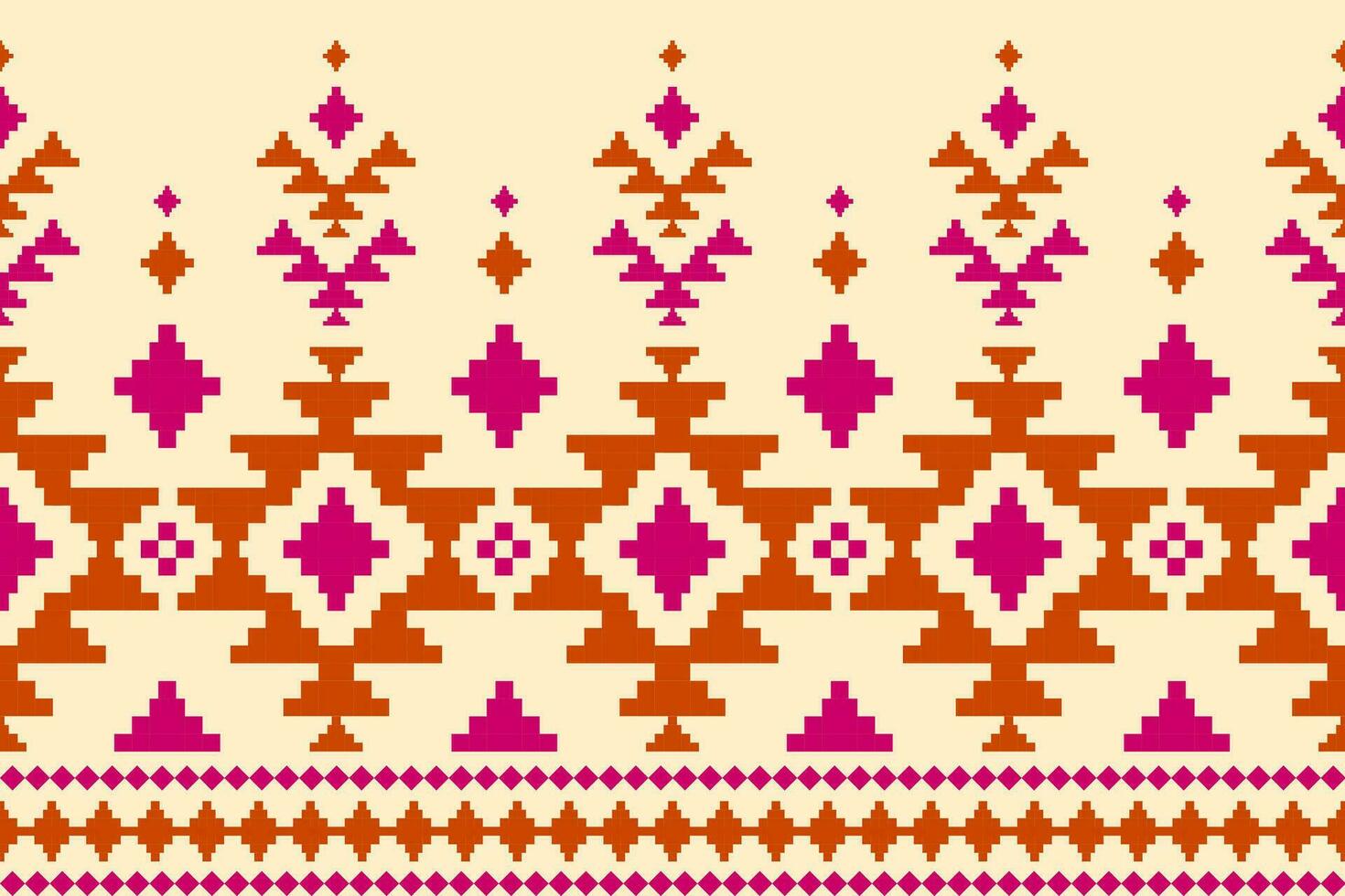 Ethnic Aztec pattern art. Geometric seamless pattern in tribal, folk embroidery, and Mexican style. vector