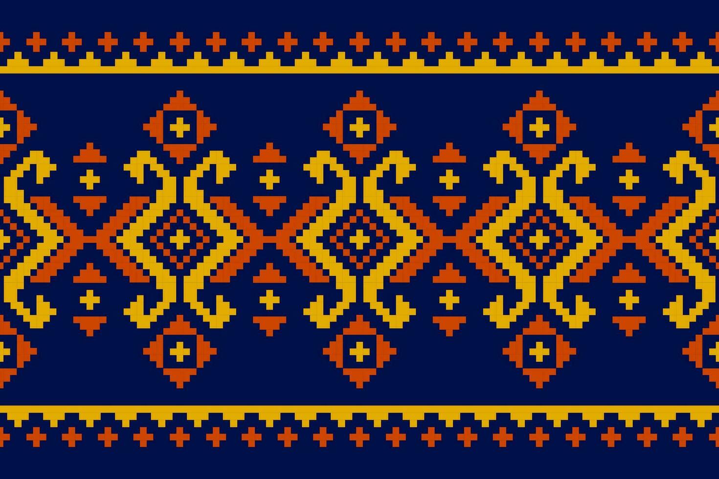 Carpet tribal pattern art. Geometric ethnic seamless pattern traditional. American, Mexican style. vector