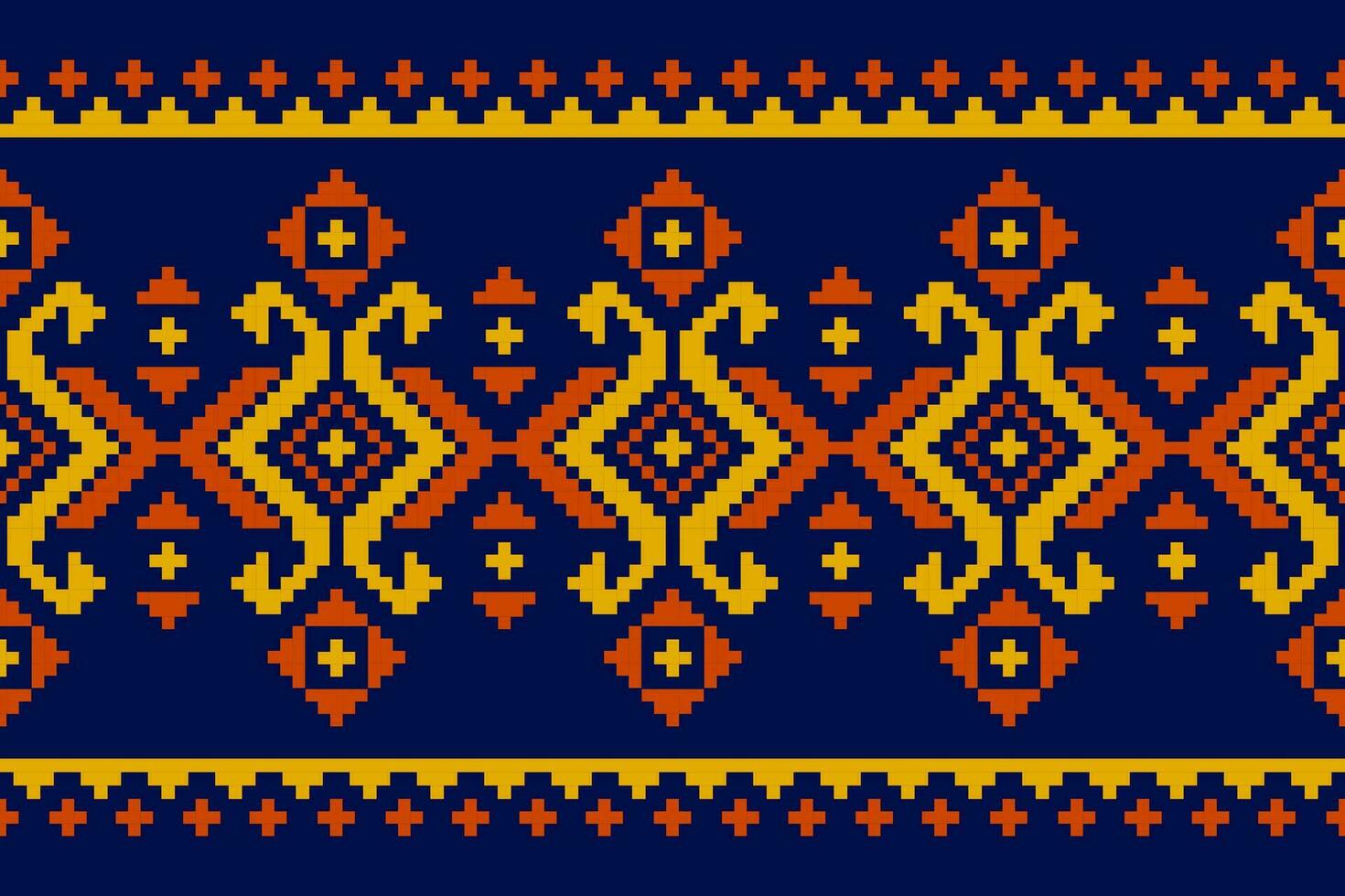 Carpet tribal pattern art. Geometric ethnic seamless pattern traditional. American, Mexican style. vector