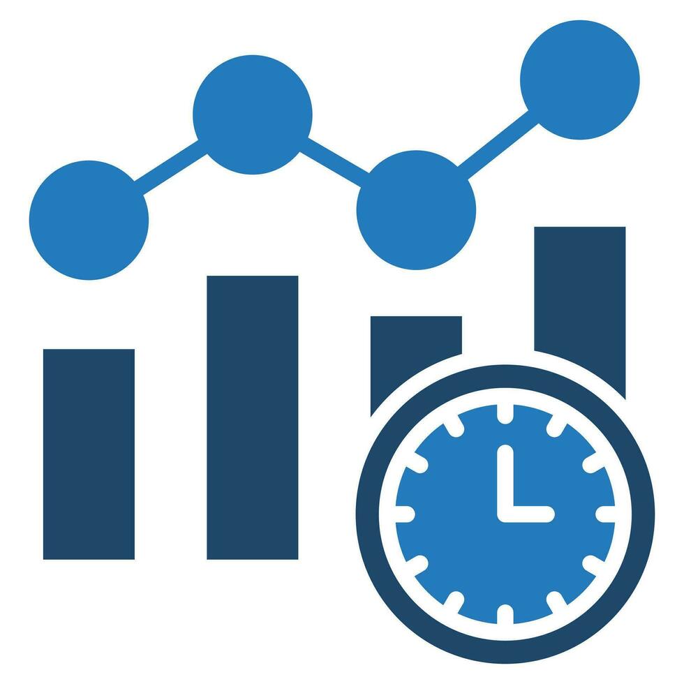 Real-time Analytics icon line vector illustration