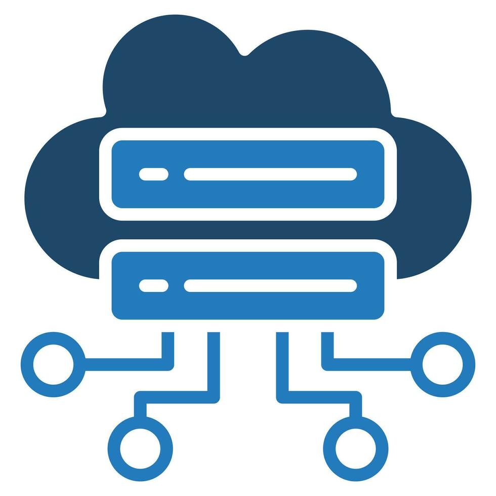 Cloud Integration icon line vector illustration