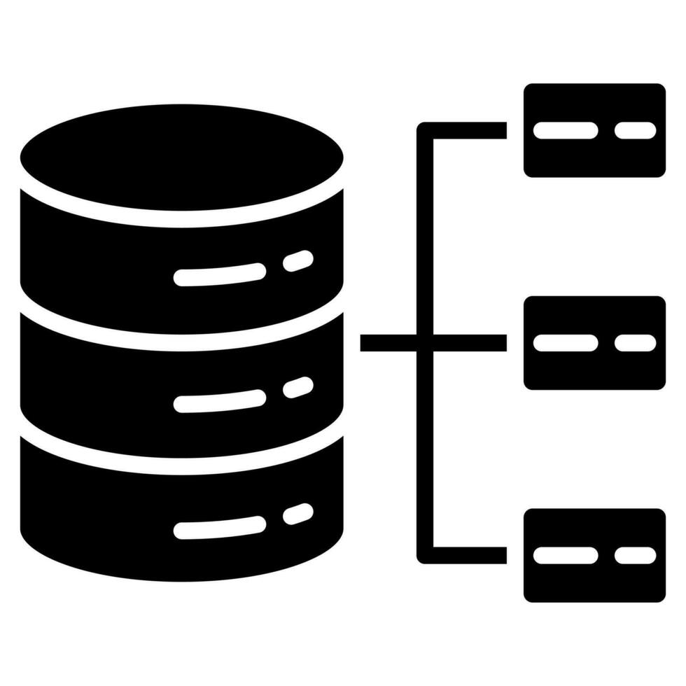 Data Architecture icon line vector illustration