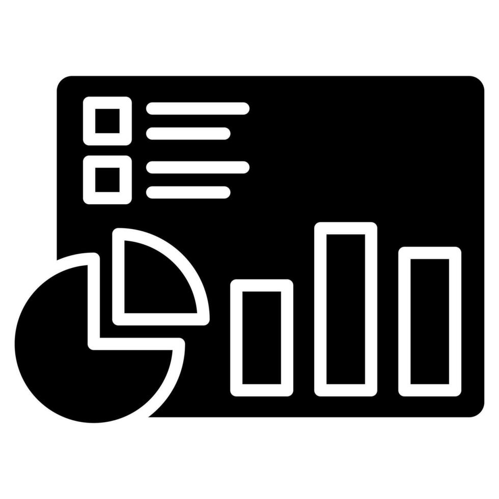 Analytics Dashboard icon line vector illustration