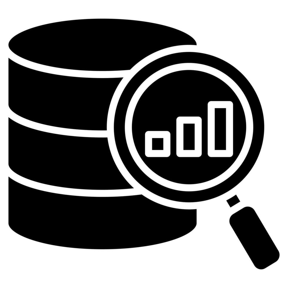 Data Insights icon line vector illustration