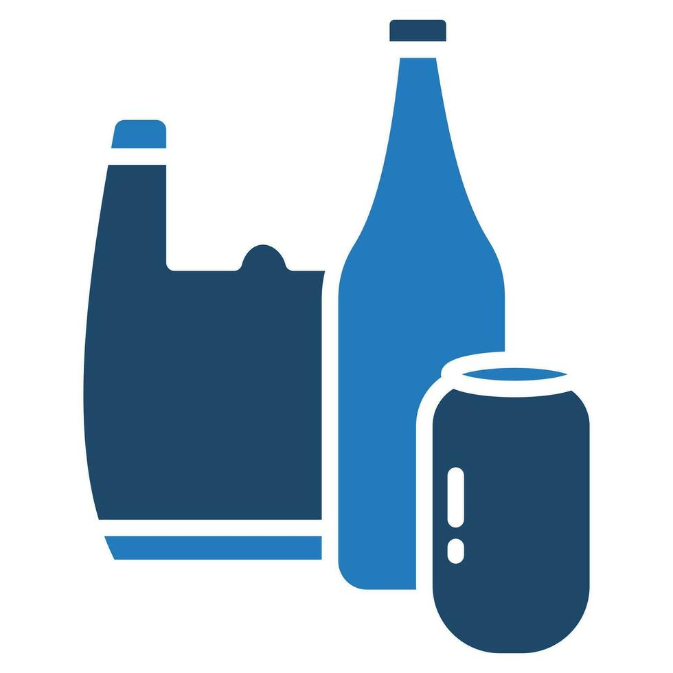 Material Recycling icon line vector illustration